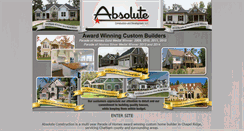 Desktop Screenshot of absolutehomebuilders.com