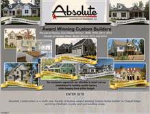 Tablet Screenshot of absolutehomebuilders.com